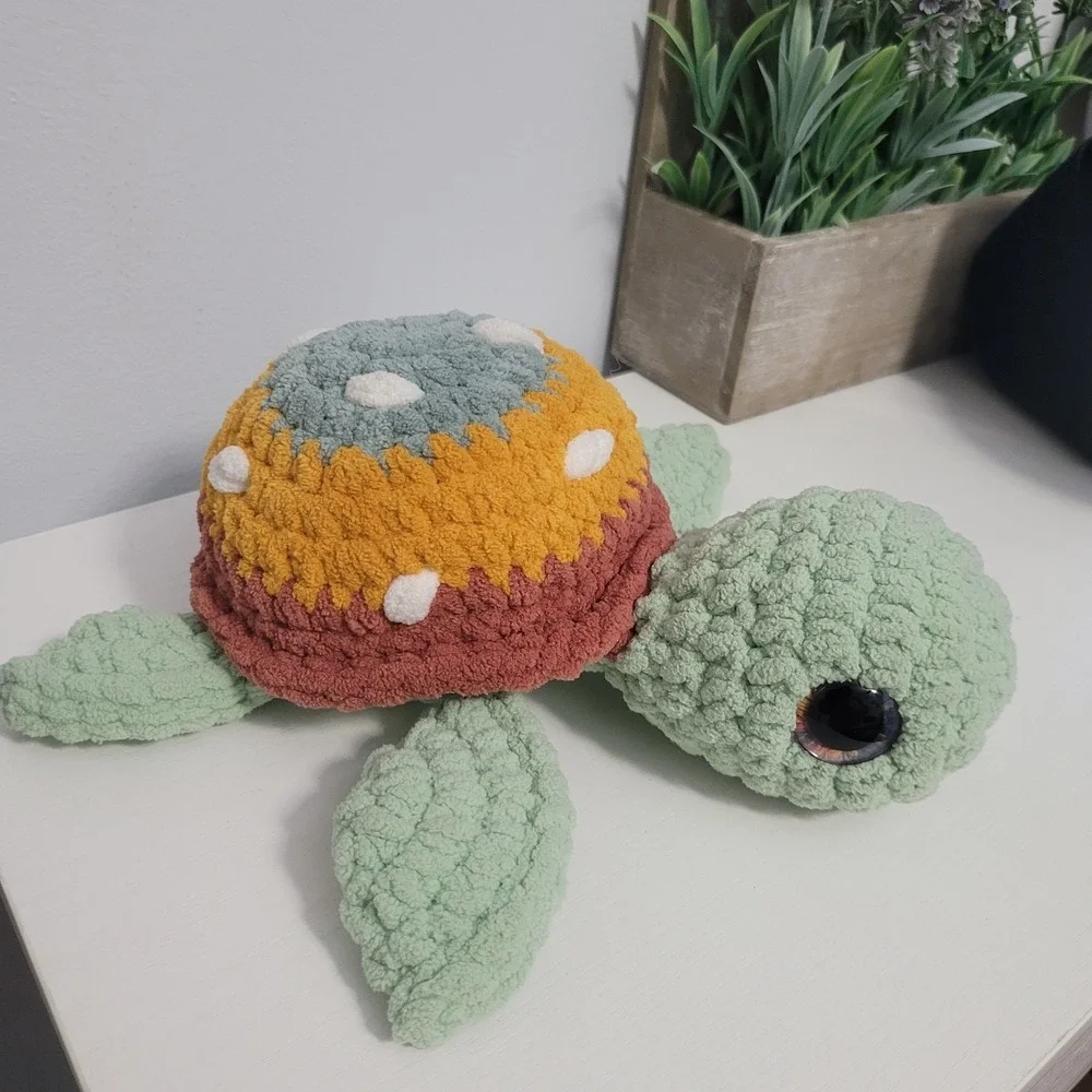 Handmade crochet sea